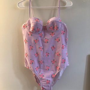 J Crew seersucker one piece